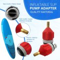 2 Pcs Orange Inflatable Boat Pump Adaptor Air Converter Valve Adapter Conventional Pumping Head Connector For Kayak Stand Up