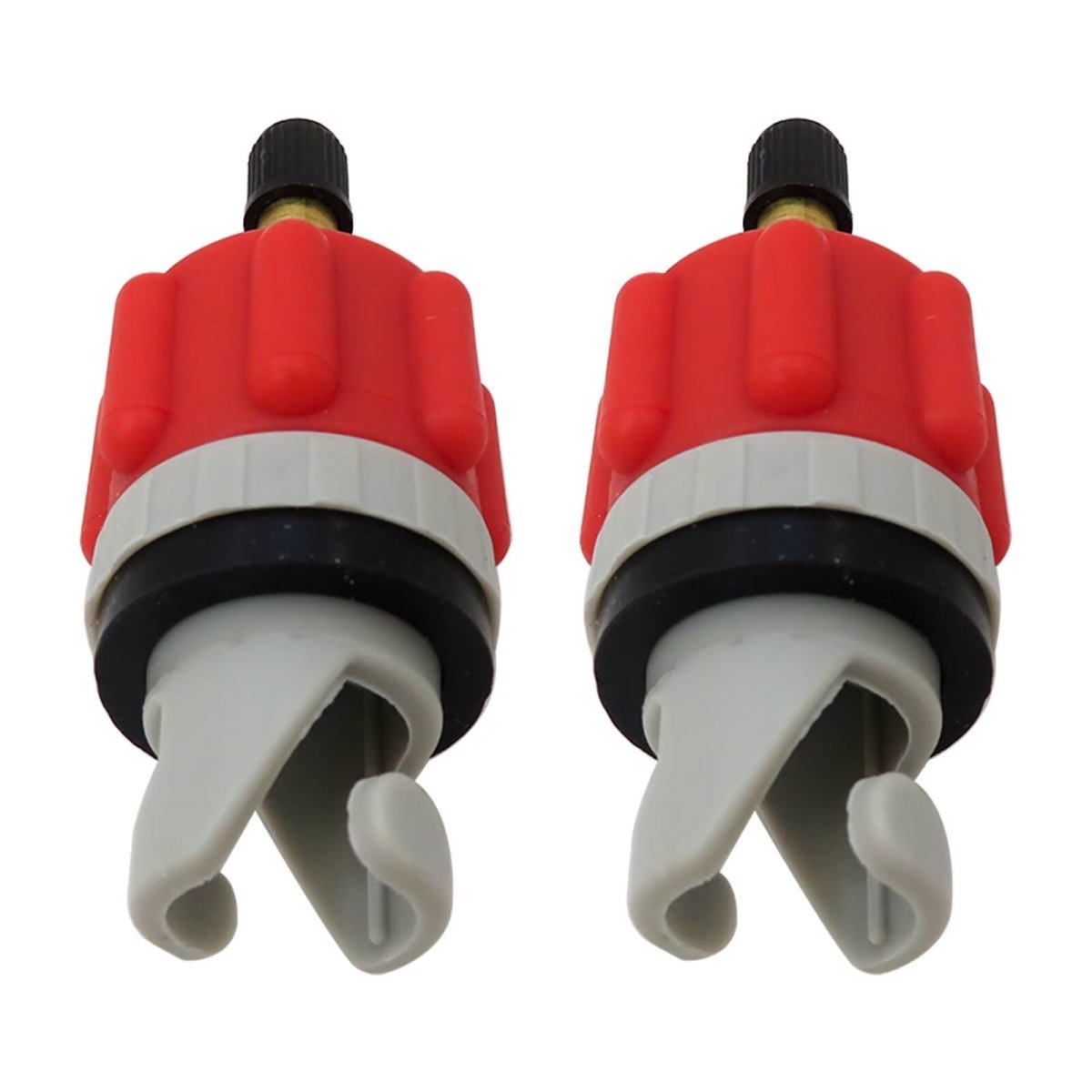 2 Pcs Orange Inflatable Boat Pump Adaptor Air Converter Valve Adapter Conventional Pumping Head Connector For Kayak Stand Up