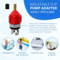 2 Pcs Orange Inflatable Boat Pump Adaptor Air Converter Valve Adapter Conventional Pumping Head Connector For Kayak Stand Up