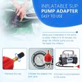 2 Pcs Orange Inflatable Boat Pump Adaptor Air Converter Valve Adapter Conventional Pumping Head Connector For Kayak Stand Up