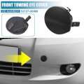 X Autohaux Front Bumper Tow Hook Cover Car Towing Eye Hole Replacement 52127-0d908 For Toyota Yaris 4door Sedan 2011-2013 Black