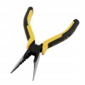 Uxcell 6-inch Long Nonslip Rubber Handle Spring Loaded Cutter Needle Nose Plier