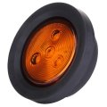 2 Pack 5 In 4 Led Round Amber Trailer Tail Lights Universal Surface Mount Waterproof Side Marker Indicator For Trucks Cars Bus