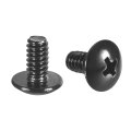 10-24 X 3 8 Truss Head Phillips Machine Screws Full Thread Drive 304 Stainless Steel 18-8 Black Oxide Finish Quantity 100 