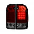 1995-2000 Toyota Tacoma Pickup Truck Red Smoke Lens Premium Led Tail Light Housing Lamp Assembly Replacement Driver And 