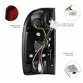 1995-2000 Toyota Tacoma Pickup Truck Red Smoke Lens Premium Led Tail Light Housing Lamp Assembly Replacement Driver And