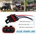 Grabote 6pcs 12awg Pulse Power Plug Pigtail Connector For 2018-2021 Po-laris Ranger Xp 1000 Rzr Rs1 Pro General Bus Bar Harness