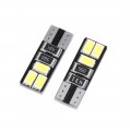 Uxcell 10 Pcs T10 White 1 4w 6 5630-smd Canbus Leds Car Panel Light Interior W5w 192 2825 194