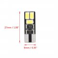 Uxcell 10 Pcs T10 White 1 4w 6 5630-smd Canbus Leds Car Panel Light Interior W5w 192 2825 194