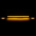 Compatible With Silverado Sierra Gmt900 Smoked Yellow Led Cab Roof Running Light Dual Row Red 3rd Brake
