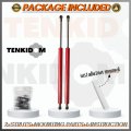 Tenkidom Hood Struts Compatible With Nissan 240sx S14 1993-1998 Carbon Fiber Lift Supports Bonnet Gas Dampers Springs Kit