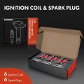 A-premium Set Of 6 Ignition Coil Pack And Iridium Spark Plugs Compatible With Subaru Outback 2010-2019 Legacy Tribeca 2010-2014
