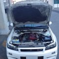 Tsubasa Hood Lift Supports For Nissan Skyline Gt-r Bnr34 With Nismo Fender Bonnet 1999-2002 Modify Gas Struts Shock Damper