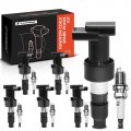 A-premium Ignition Coils And Spark Plugs Kits Compatible With Jaguar S-type 2003-2008 X-type 2 5l 3 0l 6-pc Set