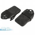 X Autohaux 1 Pair 12mm Metal Universal Motorcycle Folding Rearsets Rear Footrest Footpeg Pedal Peg Bike Bicycle Cycling Black