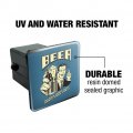 Beer Helping White Guys Dance Since 1842 Funny Humor Retro Tow Trailer Hitch Cover Plug Insert
