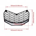 Sautvs Front Grille With Led Light For Maverick X3 2017-2024 New Premium Bumper Mesh Grill Bar Can-am Accessories