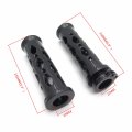 Httmt Trhb120-7 8 Cnc Billet 7 Hand Grips Plain End Compatible With Japanese Bike Suzuk Black