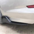 Carbon Fiber Rear Bumper Lip Splitter For Cars Universal Chin Spoiler With Side Fins Black Body Protector Aerodynamic Diffuser