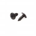 Uxcell 29 Pcs Universal Motorcycle Scooter Round Cross Head Screws Bolts Black 4mm Thread Dia