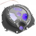 Hongk- Blue Led See Through Engine Clutch Cover Compatible With Kawasaki Zx14r Zzr1400 06-13 Black B01c0sx2hm
