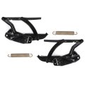 Hecasa 4pcs Hood Hinges Springs Kit For 1965-1969 Camaro Firebird Chevelle Malibu El Camino Nova Impala Caprice Driver Side 