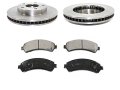 Front Ceramic Disc Brake Pad And Rotor Kit For 1997-2005 Chevy Blazer 