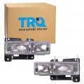 Trq Hla95280 2 Piece Oe Factory Style Replacement Headlights Assembly Set Driver And Passenger Side For 92-94 Chevrolet Blazer 