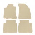 Ikon Motorsports Floor Mats For 2013-2018 Nissan Altima Factory Fitment Beige Nylon Front Rear Car Liner Carpets Replacement 