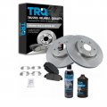 Front Brake Pad And Rotor Kit With Chemical Ceramic For 2013 2018 Honda Accord 2016 2019 Hr V Bka17161 