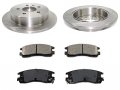 Rear Ceramic Disc Brake Pad And Rotor Kit Compatible With 2006-2010 Chevy Impala