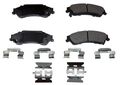 Fx729 Prosolution Semi-metallic Brake Pad For Rear Position Noise Reduction And Corrosion Protective Coating 
