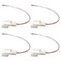 4pcs Car Door Speaker Wiring Harness Adapter Connector Plug Wires Fit For Toyota 2007-2013 Yaris Front 2012-2014 Pruis 