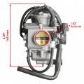 Caltric Carburetor Compatible With Honda Fourtrax Rancher At 400 Trx400fa Trx400fga 4x4 2004-2006 16100-hn7-013