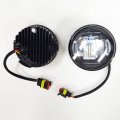 Ledin Built-in Led Drl Fog Lights For Acura Ilx Tsx Rdx Tl Oe Style Clear Lens With Switch Wires 