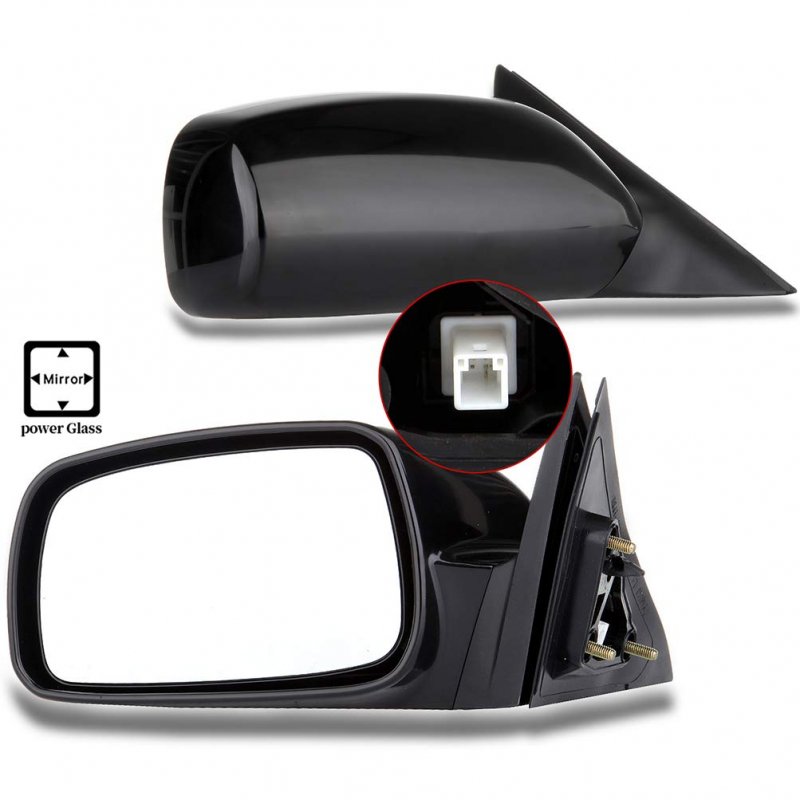 Left And Right Side Power Mirrors For 2007 2011 Toyota Camry Hybrid Black Non Folding Heated Convex Glass Door Mount Mirror Set
