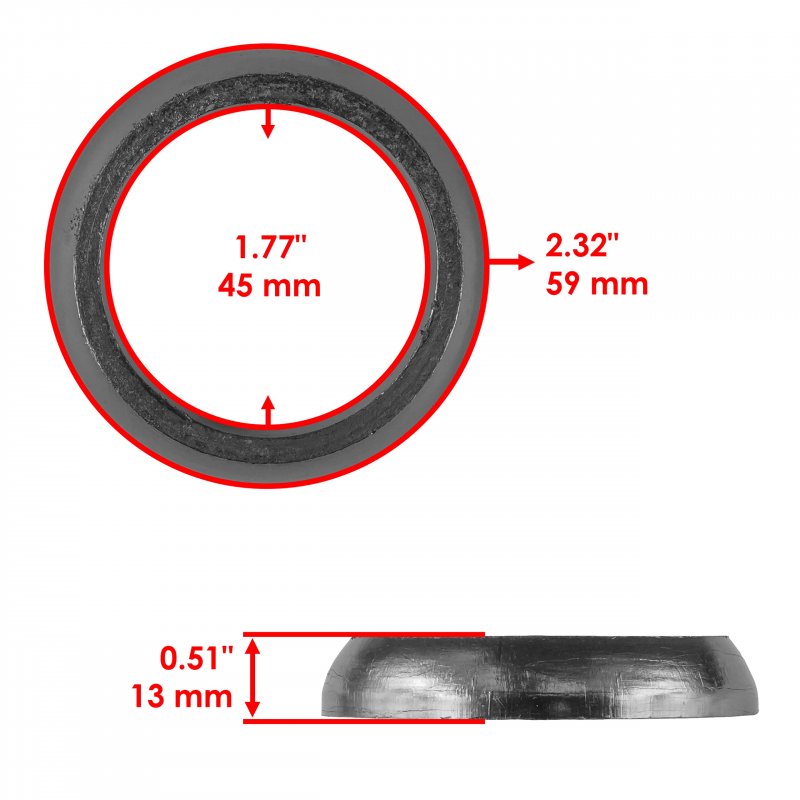 Caltric Muffler Donut Gasket For Polaris Sportsman Ace 570 Efi 2015 2016