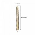 Uxcell M4x40mm Hanger Bolts 20pcs Double Ended Thread Dowel Screws For Wood Furniture