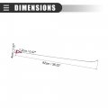 Motoforti Transmission Fuel Dipstick 920mm Engine Oil Level For Mercedes-benz C32 Amg 2003-2004 Plastic 1405891521 Red Silver