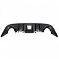 Hecasa Rear Diffuser Compatible With 2009-2020 Nissan 370z Z34 Coupe 2door Model Shark Fin Style Bumper Valance Abs Plastic