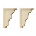 Waddell Two-way Corner Bracket 7 H X 5 D 1 W Solid Hardwood Unfinished Corbel For Diy Home Decor Counter Shelf Includes 