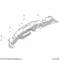 Polaris Atv Bumper-rear Blk Genuine Oem Part 5456097-070 Qty 1