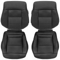 Black Leather Driver Passenger Side Bottom Replacement Seat Cover Top For Mercedes Benz E-class E200 E250 E300 E350 2010 2011 