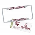 Bellarmine University Metal License Plate Frame And Sticker For Front Or Back Of Car Officially Licensed Sticker Combo Mascot 