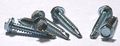 8 X 3 Self-drilling Screws Unslotted Hex Washer Head 2 Point Steel Zinc 800 Pc Carton 