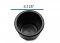 Red Hou Auto 2 Cup Holders Plastic Pocket Recessed Insert Universal With Drain For Boat Rv Car Truck Marine Pontoon Motorhome
