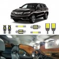 12 Piece Super Bright Xenon White Led Interior Light Kit For Acura Rdx 2013 2014 2015 2016 2017 2018 License Plate Lights And 