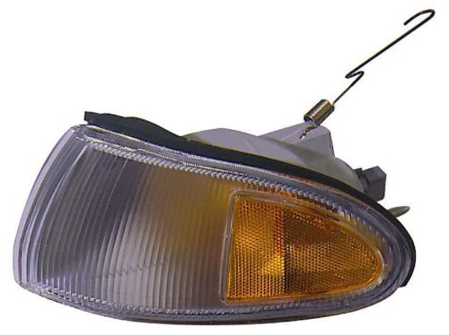 Passenger Side Parking Light Assembly 314-1510r-as Rear Yellow Marker For Car Polished Finish Waterproof Clear Lens