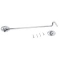 Stainless Steel Cabin 3pcs Hook And Eye Lock Gate Window Screw In Hooks Wind Hasp Slide Barn Door 3 Pcs