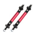 2pcs Car Universal Adjustable Front Bumper Lip Lever Splitter Support Rod Red 